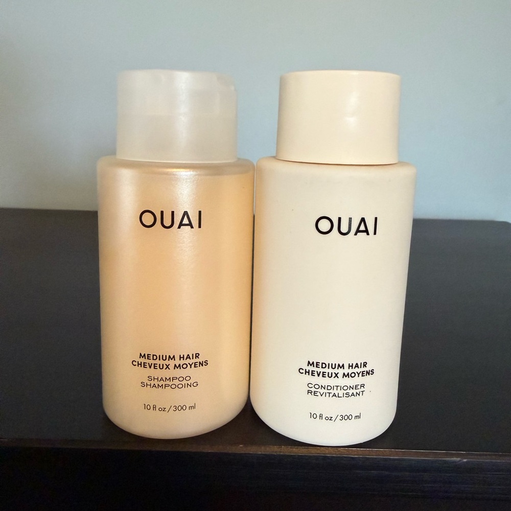OUAI Medium Hair Shampoo and Conditioner SET- FULL Size NEW SEALED